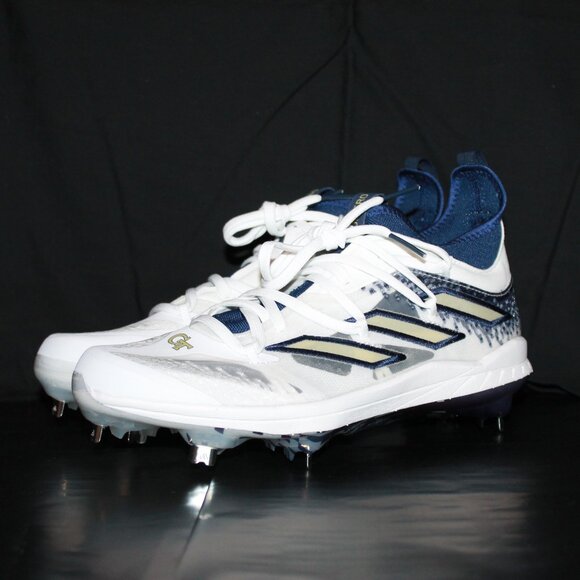 Adizero Afterburner Georgia Tech Metal Baseball Cleat Men's Size 7.5 RARE - Picture 1 of 10